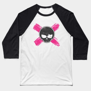 Skull Grunge Baseball T-Shirt